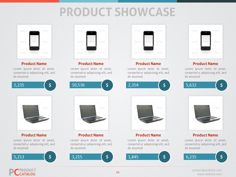 Product Catalog  PowerPoint  Template  by adriandragne 